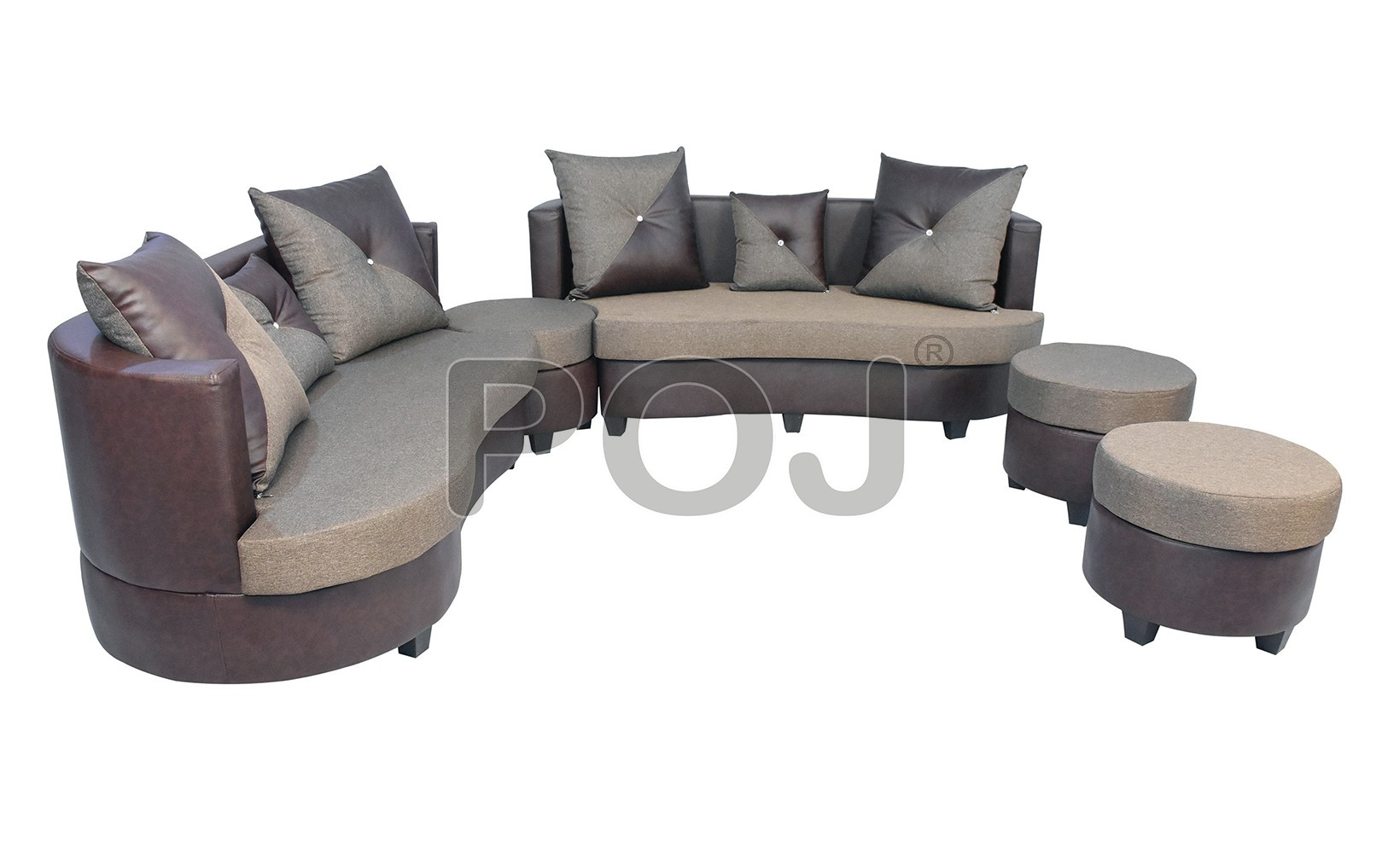 Buy Pluto Sofa Set With High-Density Foams In Cushioned ( 6 + 2