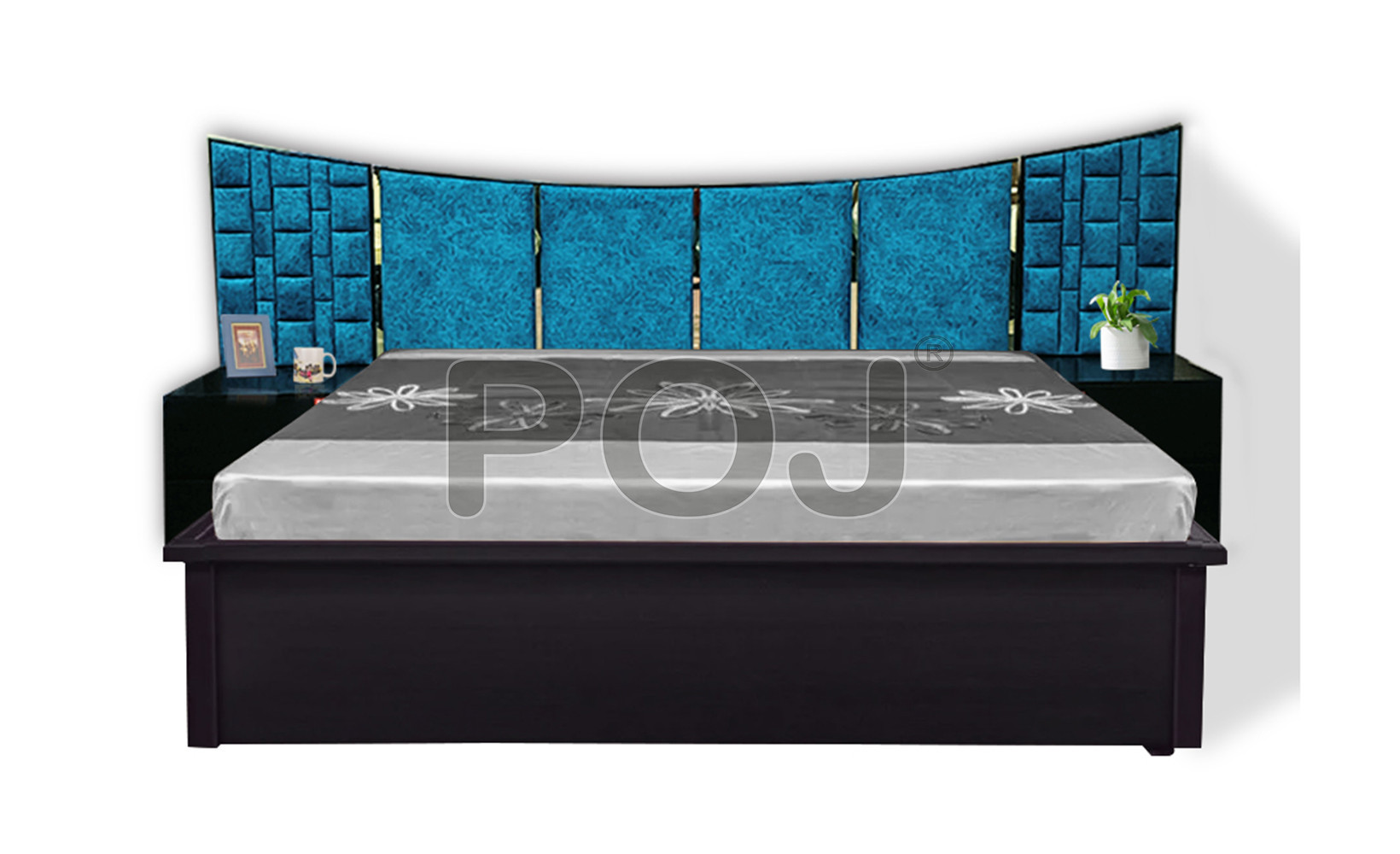 Lunula King Size Bed With Full Hydraulic Storage
