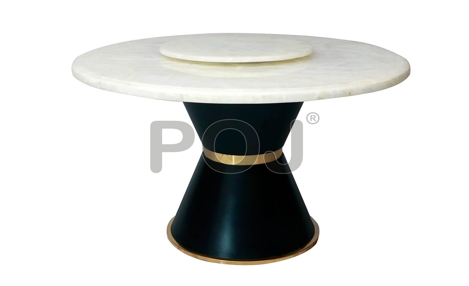 Buy Sara Onyx Marble Dining Table In White Color Online at Best Prices