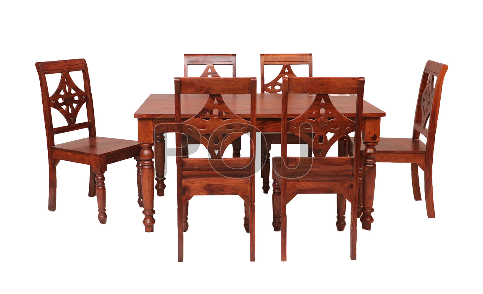 Sheesham Wood Dining Table Set