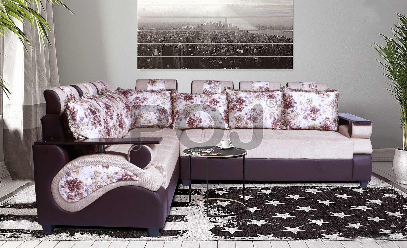 Buy Kaju Corner Sofa Set (7 Seater Sofa) Online at Best Prices in ...