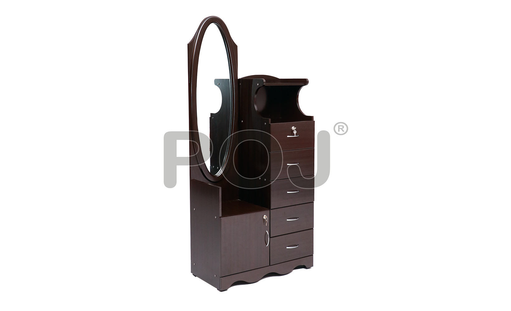 Oval Mirror Dressing Table