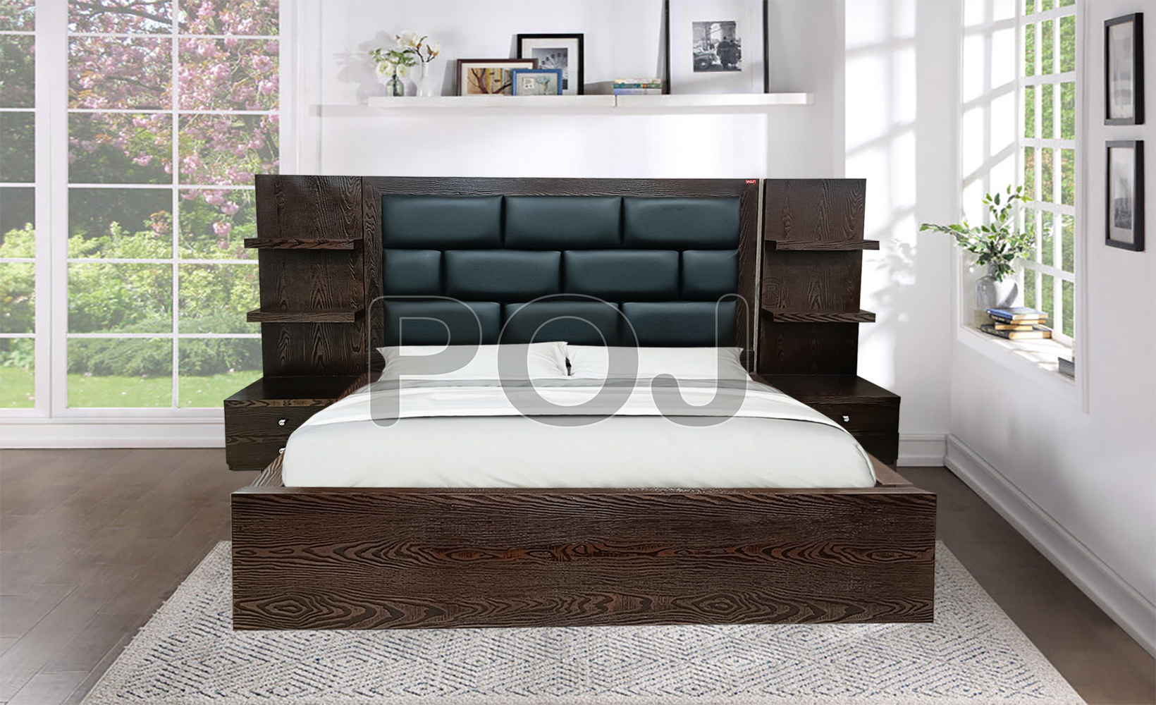 Glorious King Size Upholstered Bed With Storage