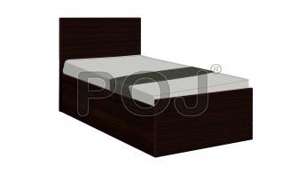 Iris 4 ft. Single Bed With Headboards And Storage