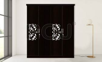 Sophia 4 Door Wardrobe With Made From High-Quality MDF Board In Walnut Colour