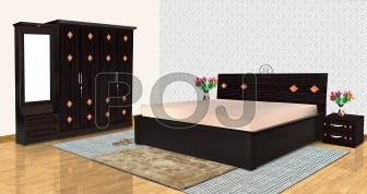 Florence Bedroom Set With Huge Storage Cabinet