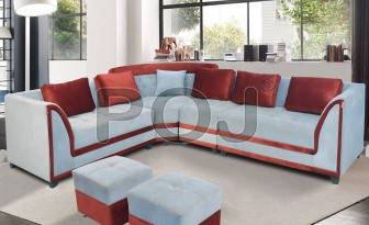 Durg Molfino L Shape Sofa Set ( 7 Seater Sofa )