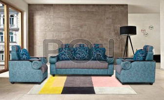 Damru Sofa Set With Multipurpose Cushions ( 5 Seater Sofa )