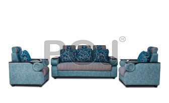Damru Sofa Set With Multipurpose Cushions ( 5 Seater Sofa )