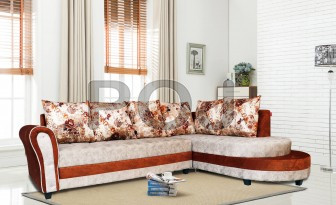 Peching Corner Sofa Set With High Density Foams ( 7 Seater Sofa )