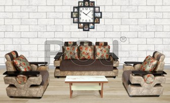 K-Model Sofa Set With  5 Multipurpose Cushions ( 5 Seater Sofa )