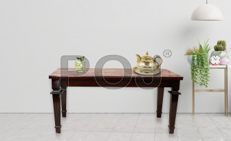 Pax Glass Dining Table Made Of Teak wood
