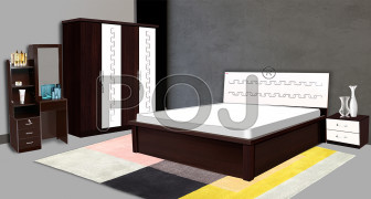 Alonja A Complete Bedroom Set With Premium  4 Door Wardrobe