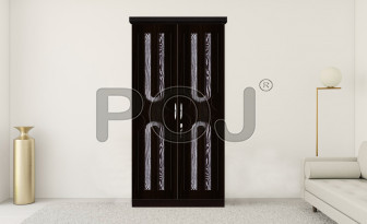 Javier 2 Door Wardrobe With 2d Pattern