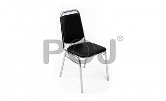 Dan Steel Chair Frame Structure In Black Colour