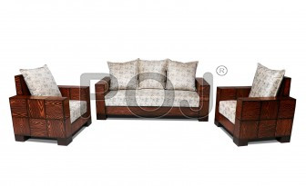 Texture Sofa Set With 5 Extra Sets Of Pillow ( 5 Seater Sofa )