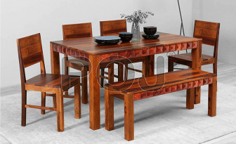 Sheesham Solid Wood 6 Seater Dining Table
