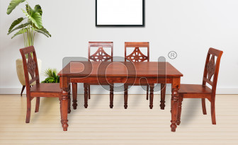 Sheesham Wood Dining Table Set