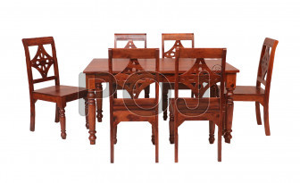 Sheesham Wood Dining Table Set