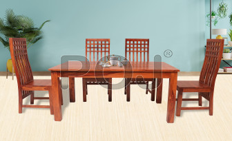 Solid Sheesham Wood Dining Table 6 Seater