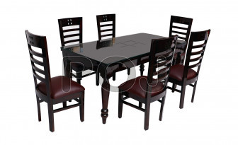 Andy Dining Table Set With Glass On Top