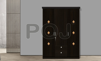 Boston 3 Door Wardrobe With 3D Design With 3D Made Of Design MDF Boards