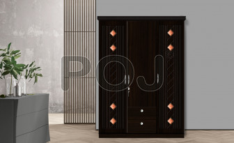 Florence 3 Door Wardrobe With 3D Design