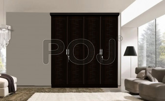 Lily 4 Door Wardrobe With Beautiful 2D Pattern Design