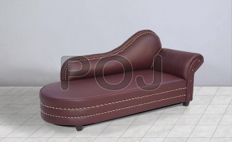 Dillon Leatherette Couch Sofa ( 3 Seater In Brown Color )