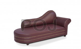 Dillon Leatherette Couch Sofa ( 3 Seater In Brown Color )