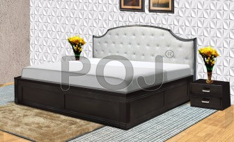 Jessic King Size Bed Made With High-Quality MDF Board In Wenge Color