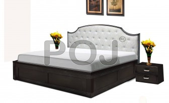 Jessic King Size Bed Made With High-Quality MDF Board In Wenge Color