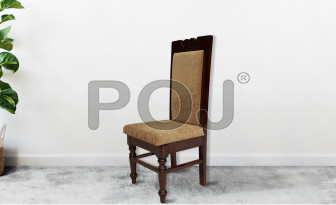 Elsa Dining Chair With Fabric Work On Chair Seat